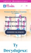 How tester-owulacyjny-afrodyta.pl looks like on a mobile device such as an iPhone.