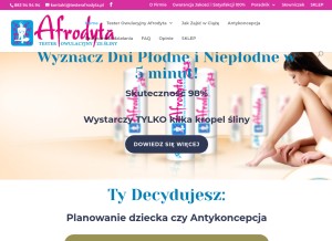 How testerafrodyta.pl looks like on a tablet such as an iPad.