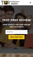 How testprepreview.com looks like on a mobile device such as an iPhone.