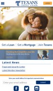 How texanscu.org looks like on a mobile device such as an iPhone.