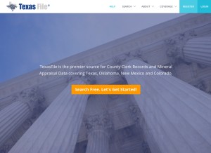 How texasfile.com looks like on a tablet such as an iPad.