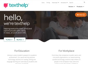 How text.help looks like on a tablet such as an iPad.
