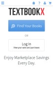 How textbookx.com looks like on a mobile device such as an iPhone.