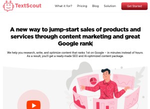 How textscout.io looks like on a tablet such as an iPad.