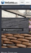 How textures.com looks like on a mobile device such as an iPhone.