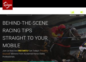 How textwinner.com looks like on a tablet such as an iPad.