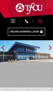 How tfcu.coop looks like on a mobile device such as an iPhone.