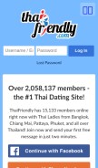 How thaifriendly.com looks like on a mobile device such as an iPhone.