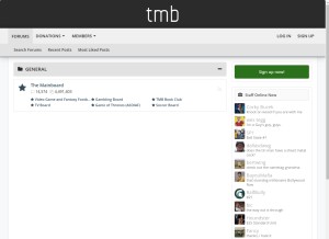 How the-mainboard.com looks like on a tablet such as an iPad.