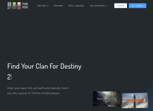 How the100.io looks like on a tablet such as an iPad.