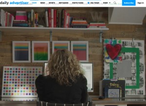 How theadvertiser.com looks like on a tablet such as an iPad.