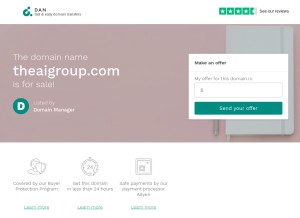 How theaigroup.com looks like on a tablet such as an iPad.