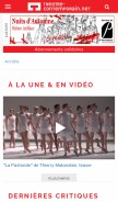 How theatre-contemporain.net looks like on a mobile device such as an iPhone.