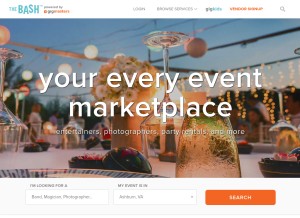 How thebash.com looks like on a tablet such as an iPad.