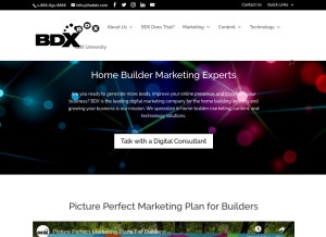 How thebdx.com looks like on a tablet such as an iPad.