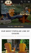 How thebestadirondackchair.com looks like on a mobile device such as an iPhone.