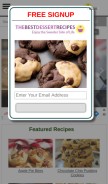 How thebestdessertrecipes.com looks like on a mobile device such as an iPhone.