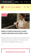 How thebestsocial.media looks like on a mobile device such as an iPhone.