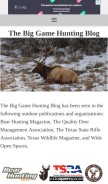 How thebiggamehuntingblog.com looks like on a mobile device such as an iPhone.