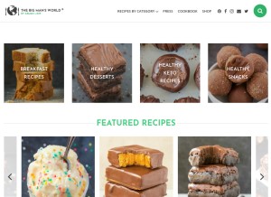 How thebigmansworld.com looks like on a tablet such as an iPad.