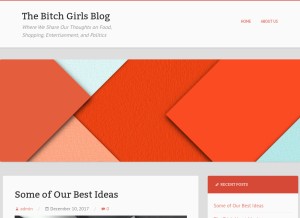 How thebitchgirls.us looks like on a tablet such as an iPad.