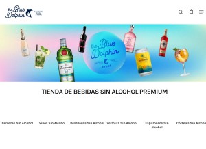 How thebluedolphinstore.com looks like on a tablet such as an iPad.