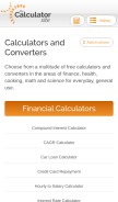 How thecalculatorsite.com looks like on a mobile device such as an iPhone.