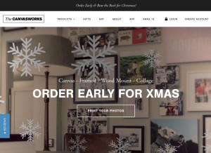 How thecanvasworks.ie looks like on a tablet such as an iPad.