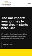 How thecarimport.co.uk looks like on a mobile device such as an iPhone.