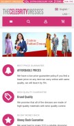 How thecelebritydresses.com looks like on a mobile device such as an iPhone.