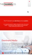 How thechannelco.com looks like on a mobile device such as an iPhone.