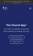 How thechurchapp.org looks like on a mobile device such as an iPhone.