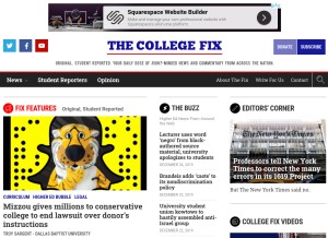 How thecollegefix.com looks like on a tablet such as an iPad.