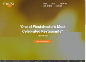 How thecookeryrestaurant.com looks like on a tablet such as an iPad.