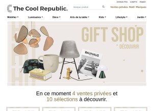 How thecoolrepublic.com looks like on a tablet such as an iPad.