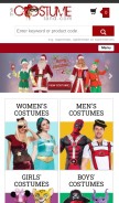 How thecostumeland.com looks like on a mobile device such as an iPhone.