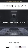 How thecrepuscule.com looks like on a mobile device such as an iPhone.