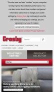 How thecrosbygroup.com looks like on a mobile device such as an iPhone.