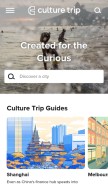 How theculturetrip.com looks like on a mobile device such as an iPhone.