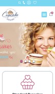 How thecupcakedesire.com.au looks like on a mobile device such as an iPhone.