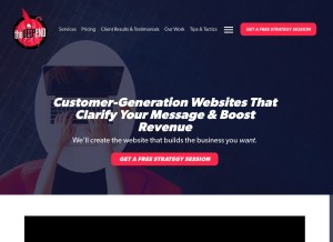 How thedeependdesign.com looks like on a tablet such as an iPad.