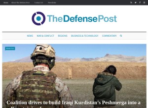 How thedefensepost.com looks like on a tablet such as an iPad.