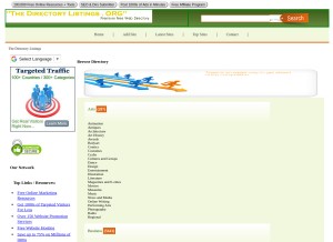 How thedirectorylistings.org looks like on a tablet such as an iPad.
