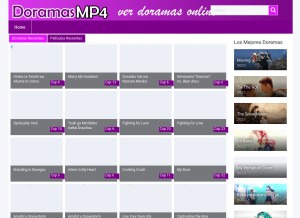 How thedoramasmp4.com looks like on a tablet such as an iPad.