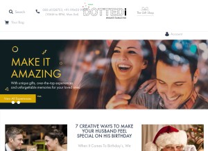 How thedottedi.in looks like on a tablet such as an iPad.