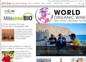 How thedrinksbusiness.com looks like on a tablet such as an iPad.