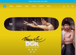 How thedrop.com looks like on a tablet such as an iPad.