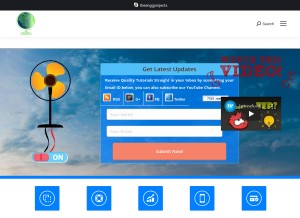 How theengineeringprojects.com looks like on a tablet such as an iPad.