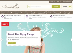 How theessentialone.com looks like on a tablet such as an iPad.