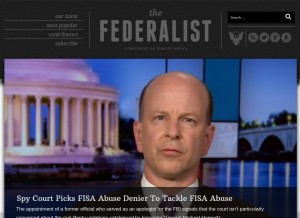 How thefederalist.com looks like on a tablet such as an iPad.